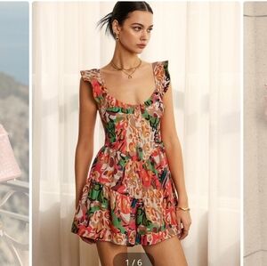 Commense Multicolor Floral Mini Dress